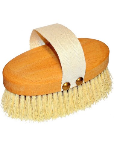 Massagebørste, bøg, sisalfibre, stor