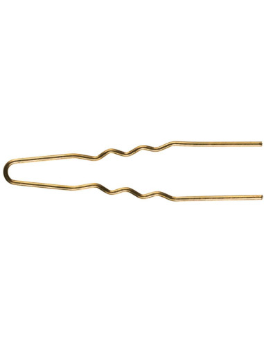 Hårnåle, bølgede, 45x1,20 mm, guld,...
