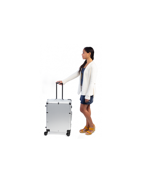 Makeup artist kuffert med belysning og justerbare ben MAKEUP 2 ROLLY