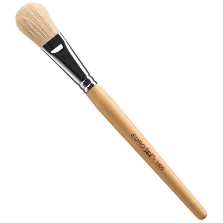 Børste, til procedurer, maskepåføring, egernhårsbørster, træskaft 19,8 cm