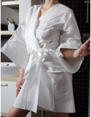 Kimono, non-woven materiale, hvid,...