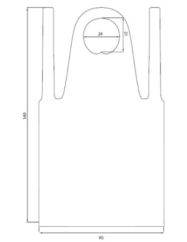 Engangskapper, 190x140 cm, 100 stk.