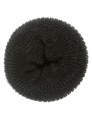 Hårknude, former, rund, sort, Ø8 cm