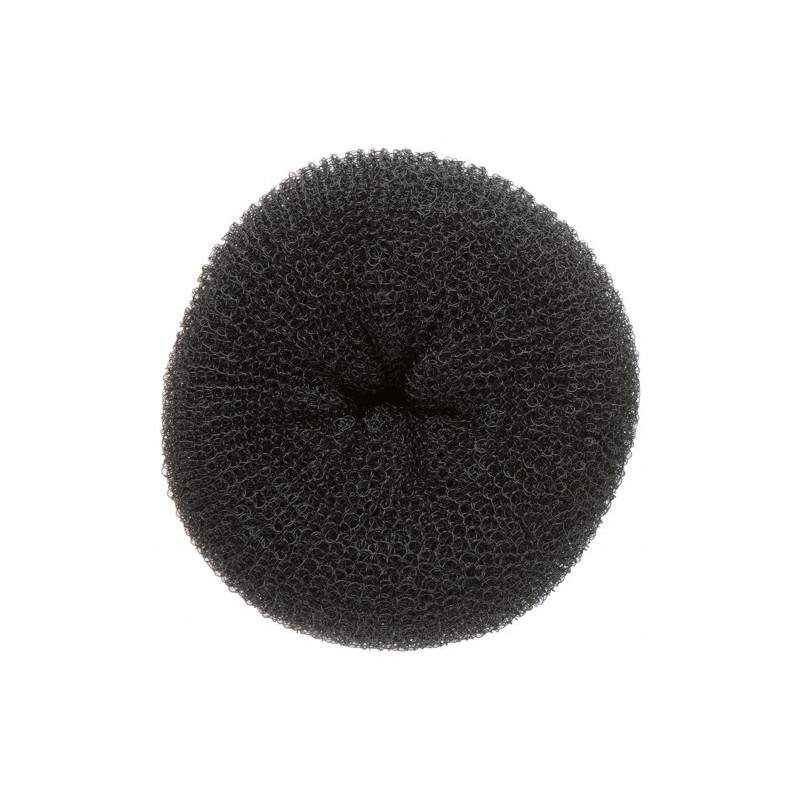 Hårknude, former, rund, sort Ø11 cm
