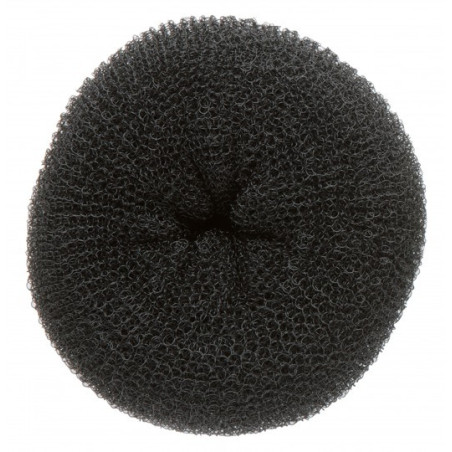 Hårknude, former, rund, sort Ø11 cm