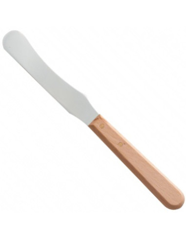 Metāla spatula ar koka rokturi, 22cm