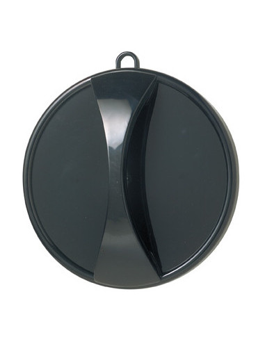 Spejl Executive, rundt, sort, 29 cm