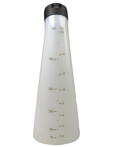 Måleflaske, plastik, gennemsigtig 500 ml