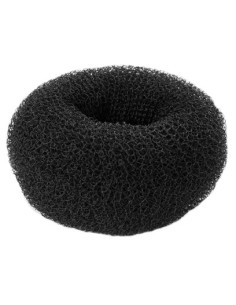 Hårknude, sort, rund 3,5 cm