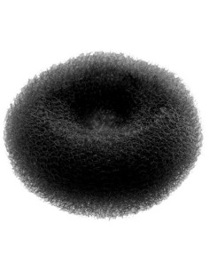 Hårknude, rund, 3,7 cm, sort