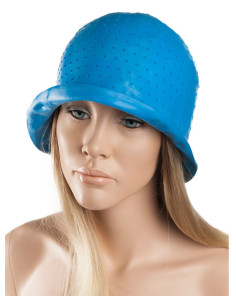 Hårblegningshætte, gummi, blå