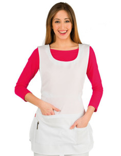 Forklæde med lomme,...