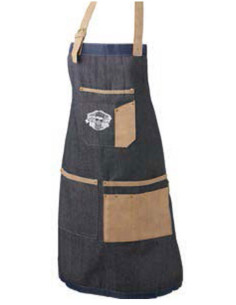 Forklæde, denim, 6+3...