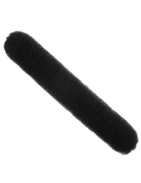 Hårknude, foldbar, med knap, sort, 1 stk.