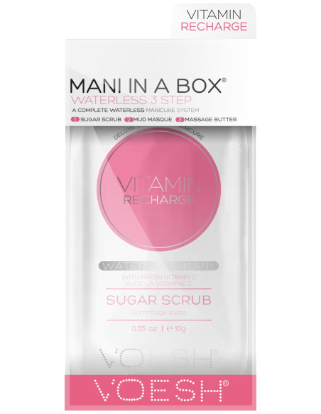 VOESH MANI IN A BOX Håndsæt C-vitamin genopladning, energigivende, 3 produkter