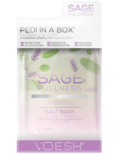 VOESH PEDI IN A BOX 6 Step Ultimate - Sage Fullness Set