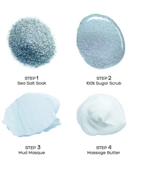 VOESH PEDI IN A BOX Fodsæt Ocean Refresh, kølende, 4 produkter