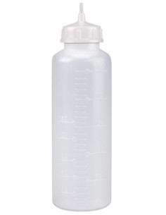 Måleflaske, plastik,...