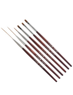 Brushes for nail design, 6pcs.