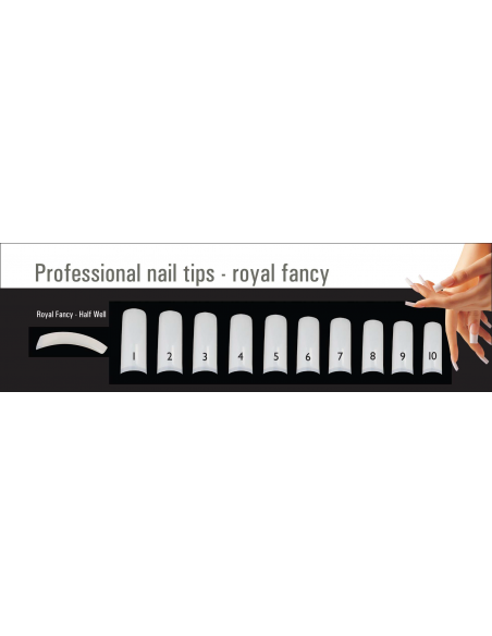 Negletips AmazingShine Royal Fancy - Natural, nr. 9, 50 stk.