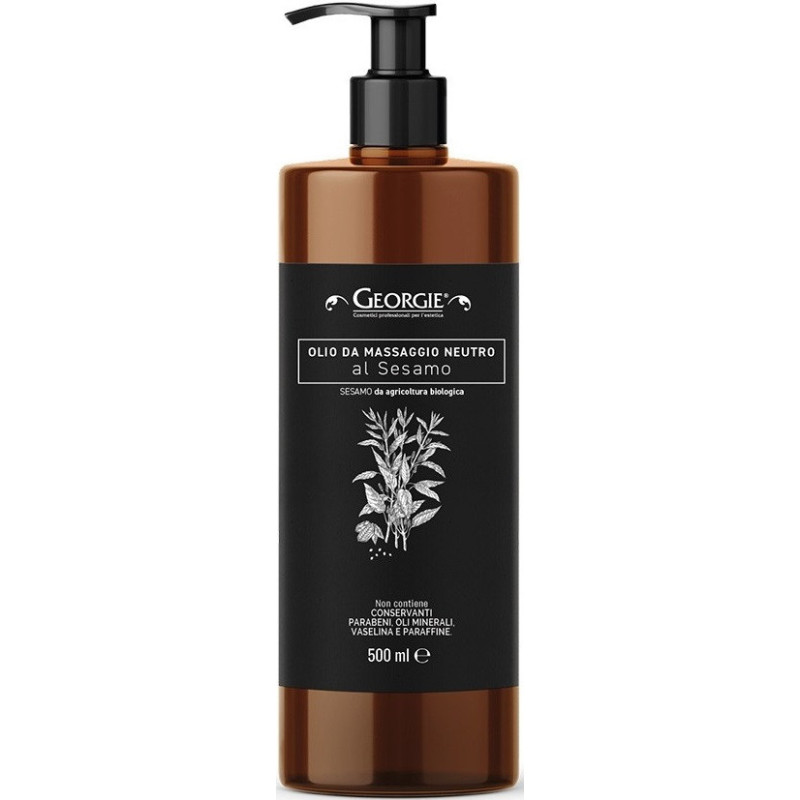 Massage oil, neutral, sesame 500ml