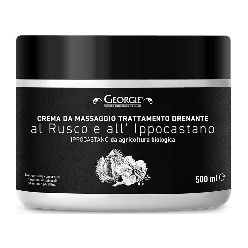 Massage- og dræningscreme, kastanje...
