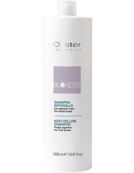 BLONDYE ANTI-YELLOW Shampoo, neutraliserer den gule tone. 1000 ml
