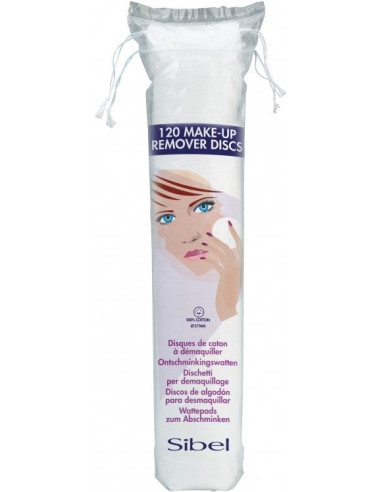 Makeupfjerningspads, bomuld, 120 stk.