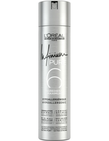 L'Oreal Professionnel Infinium Pure Extra Fort hair spray Profesionāla matu laka ar nepieredzētu iedarbību 500ml