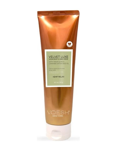 VOESH VELVET LUXE krops- og håndcreme, afslappende, hamp/avocado/olivenolie 240 ml