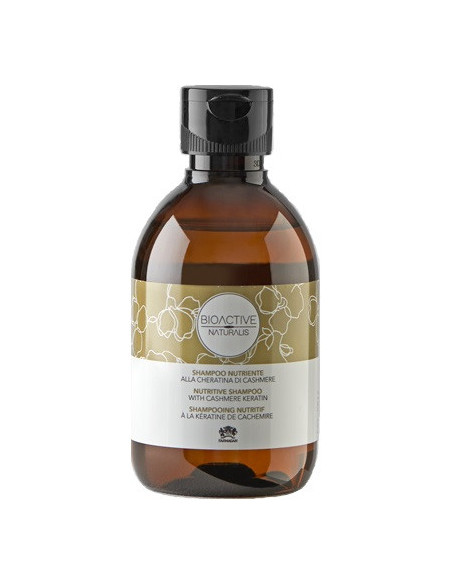 BIOACTIVE NATURALIS Shampoo til glansfuldt hår, nærende, med kashmir keratin 230 ml