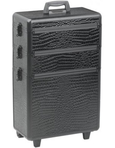 Kuffert TROLLEY, 3 rum (sort)