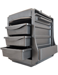 Frisørtaske - med skuffer,...