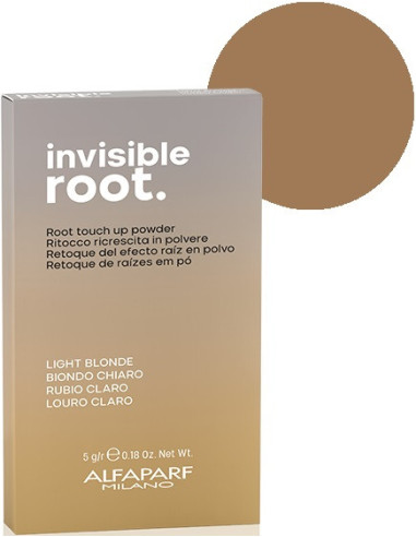 INVISIBLE ROOT Root Touch Up kompaktais pūderis ataugušo matu sakņu maskēšanai, GAIŠI BLONDS, 5gr