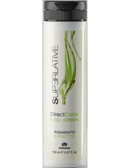 SUPERLATIVE DIRECT Pigmentgel til hårfarvning Acid Green 150ml