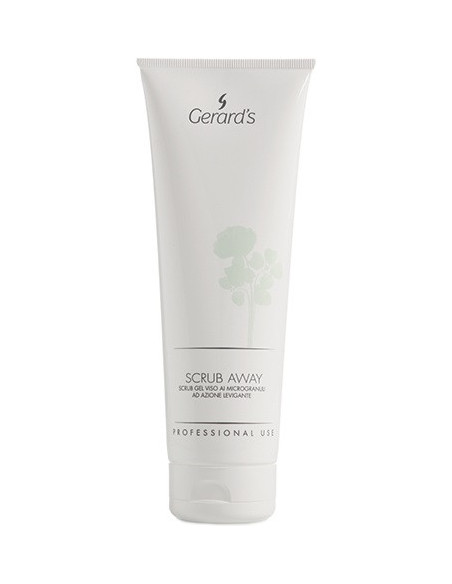 SCRUB AWAY Udglattende ansigtsgel-scrub med ris og bambusmikrogranulat 250 ml