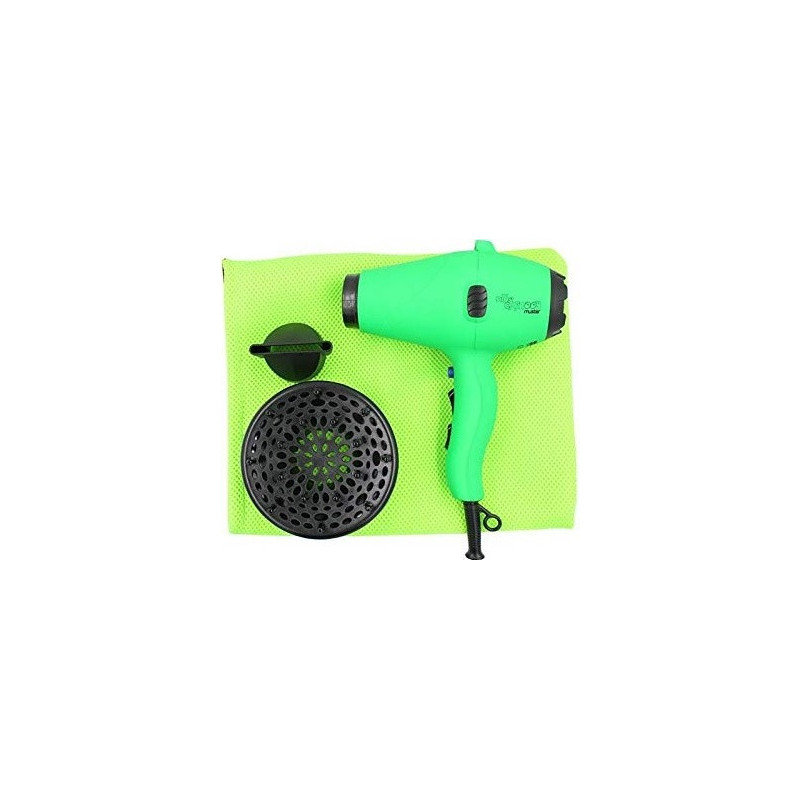 Hair dryer NINO CARTOON 1900W, 17.5cm, 590g, color green (+ diffuser)