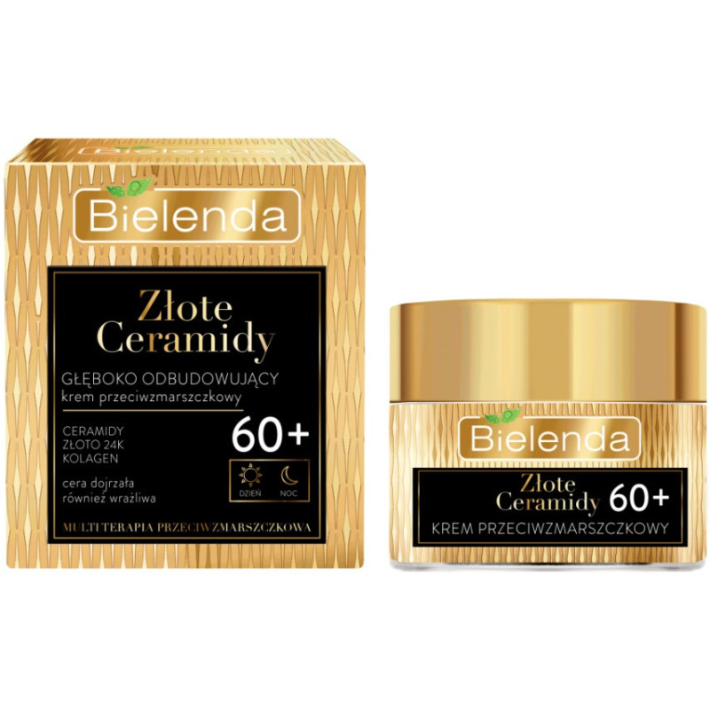 GOLDEN CERAMIDES, deeply rebuilding face cream 60+