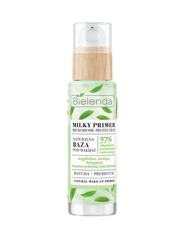 MILKY PRIMER Bāze makeup, matējoša-koriģējoša-nomierinoša, prebiotiska 30ml