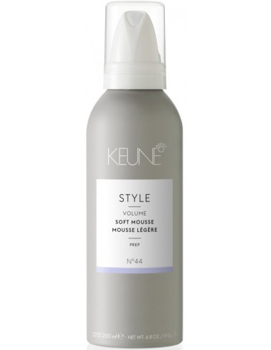 Keune Style Soft Mousse - vieglas fiksācijas putas matu apjomam 200ml