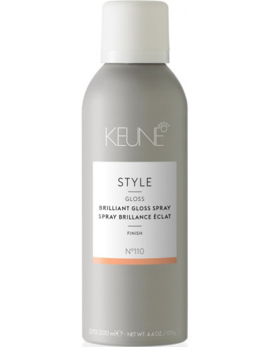 Keune Style Brilliant Gloss Spray - viegls sprejs luminiscējošam spīdumam 200ml