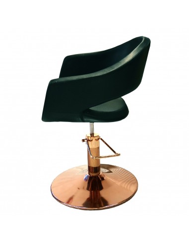 Frisørstol Milano med pink GULD-base