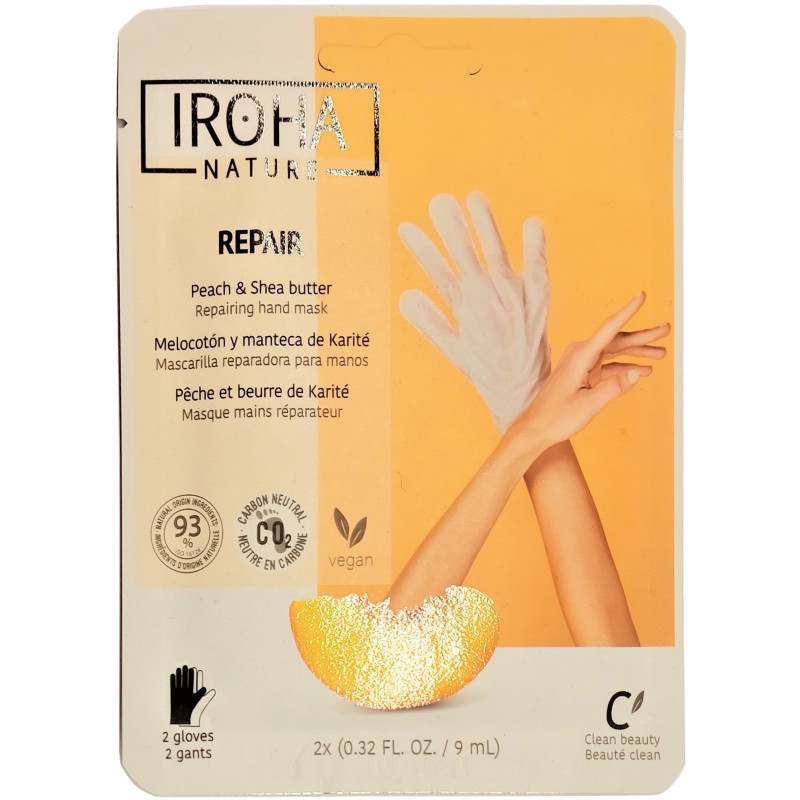 IROHA NATURE Mask-gloves for hands and nails (2pcs., disposable)