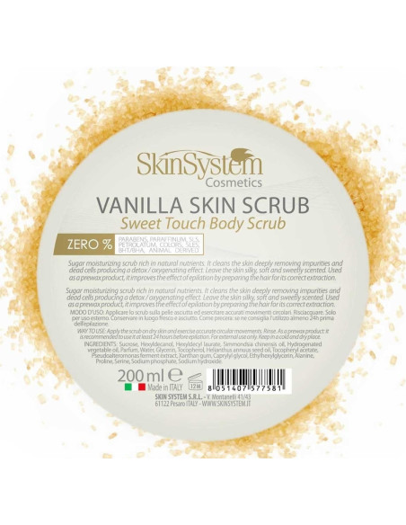 SkinSystem VANILLA SKIN Bodyscrub (sukker/vanilje) 200ml