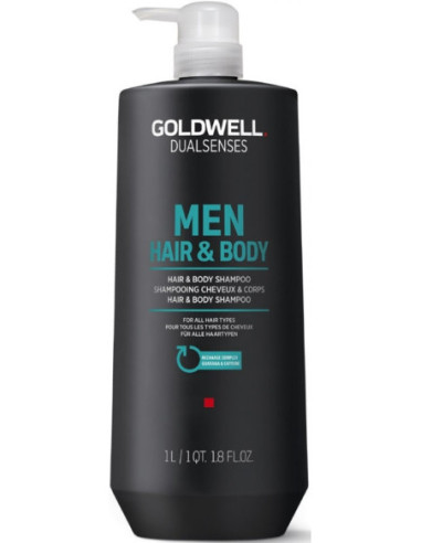 DUALSENSES Mænd Hår, kropsshampoo 1000ml