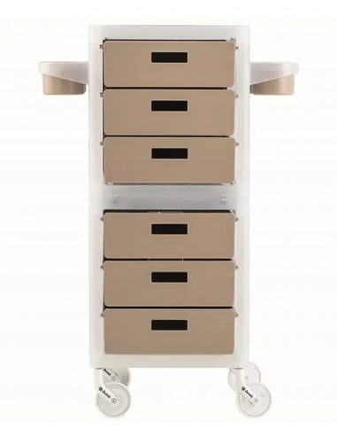Frisørvogn My, med 6 brune skuffer,...