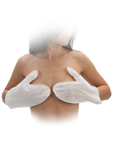 Non-woven gloves, soft, disposable, 1pcs.