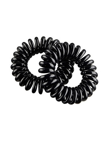 Gummispiraler til hår, sorte, 45 mm,...