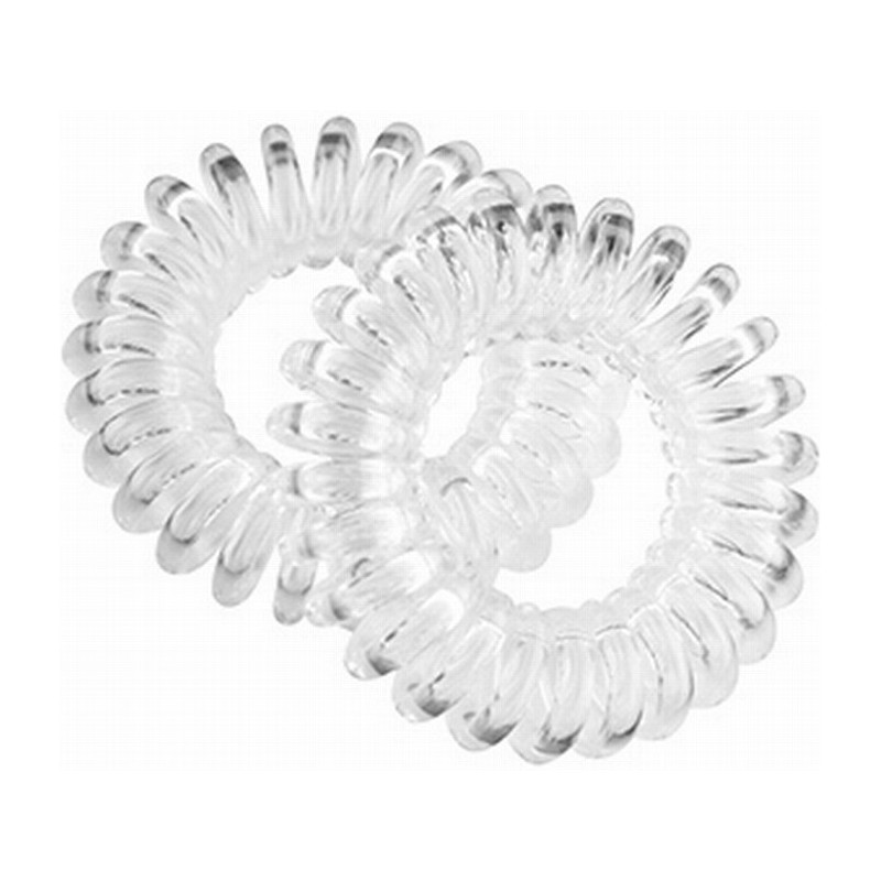 Gummispiraler til hår, transparente,...