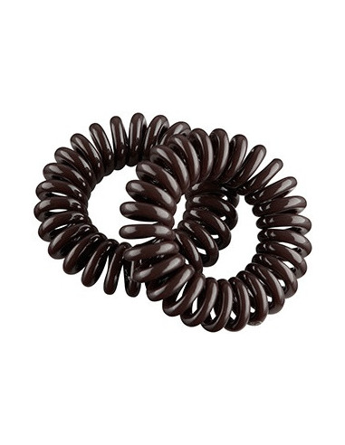 Gummispiraler til hår, brune, 45 mm,...